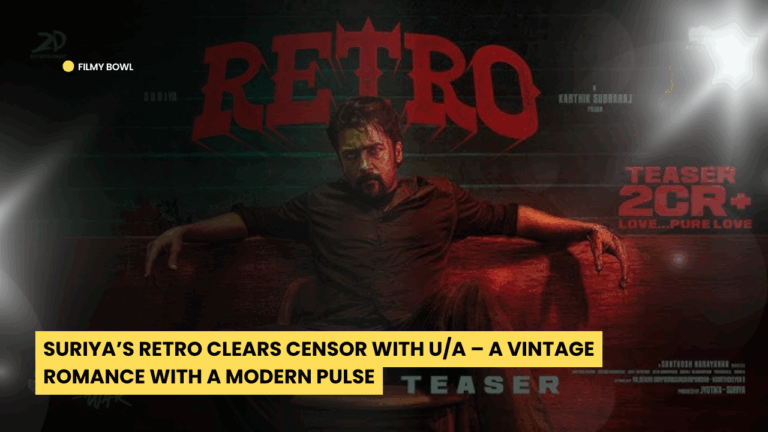 Suriya’s Retro Clears Censor with U/A – A Vintage Romance with a Modern Pulse